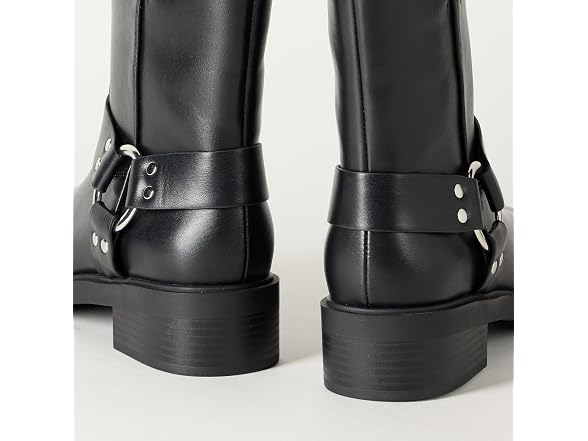 The Drop Women's Lilith Short Moto Boot with Buckles