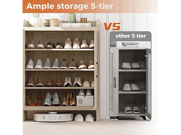 Mericonia W2119 Shoe Cabinet Storage for Entryway
