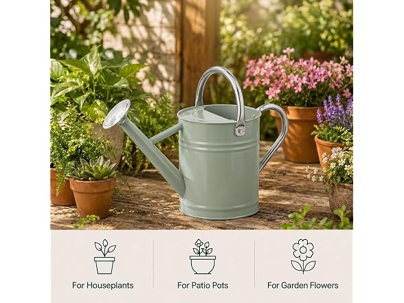 PHX Grove Metal Watering Can Sunflower