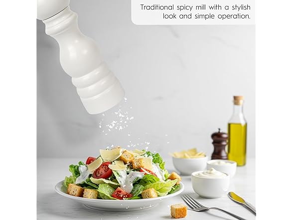 Glios Walnut Color Wooden Salt Hand Mill