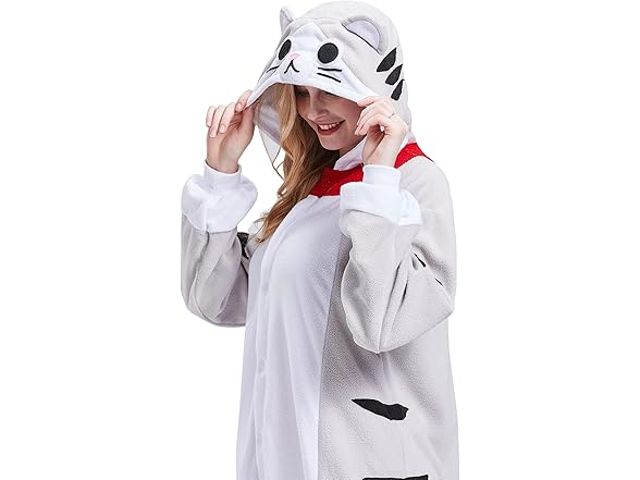 QUERITU CheeseCat Adult Onesie Pajamas