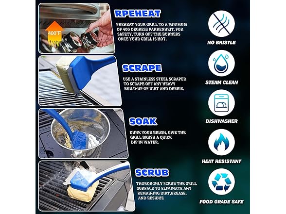 Grill Brush Bristle-Free