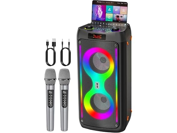 JAPOUCA Portable Karaoke Machine
