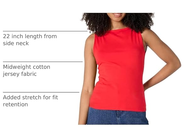 Amazon Essentials Women Slim-fit Rib Knit Tank