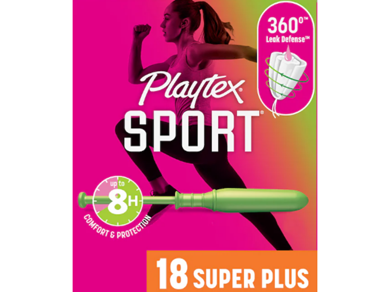 Playtex Sport Unscented Plastic Tampons Super Plus