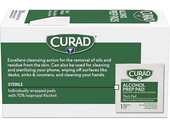 Curad Medium 2-Ply Sterile Alcohol Prep Pads