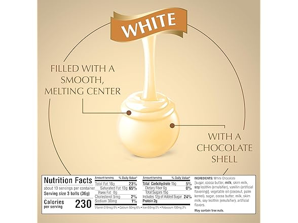 Lindt Lindor White Choc Truffles 12.7oz