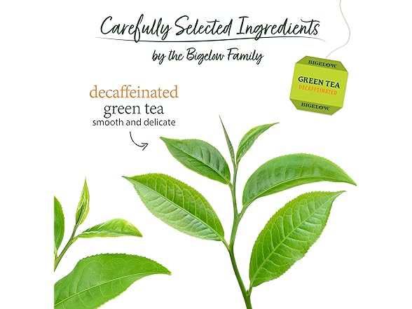 20Ct Bigelow Tea Classic Green Tea, Decaffeinated