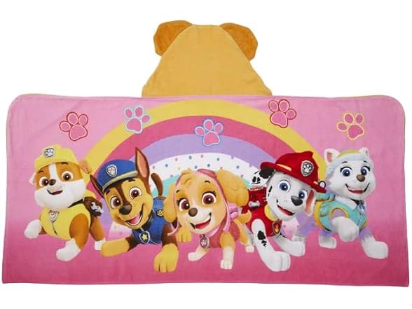 Franco Nickelodeon Paw Patrol Hooded Towel Wr