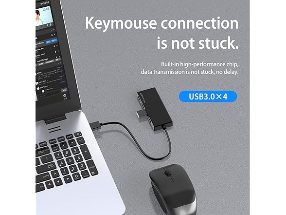ANYPLUS 4 Port USB Hub Splitter