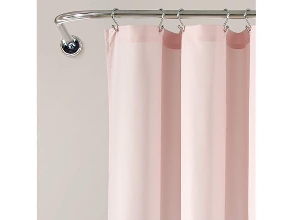 Lush Decor Tulle Skirt Colorblock Shower Curtain