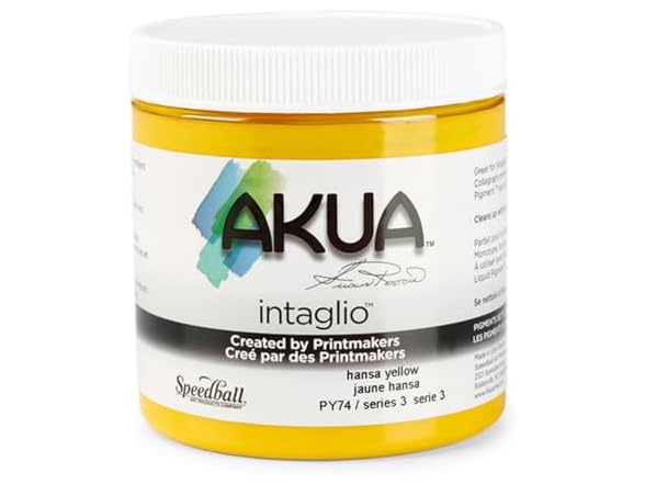 Akua Intaglio Ink 8oz Hansa Yellow