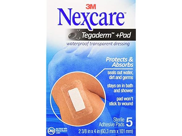 Nexcare Absolute Waterproof Adhesive Pads 5ct