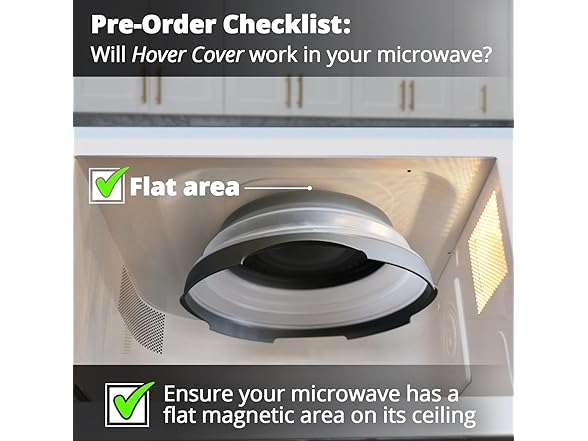 HOVER COVER Magnetic Microwave Splatter Cover 