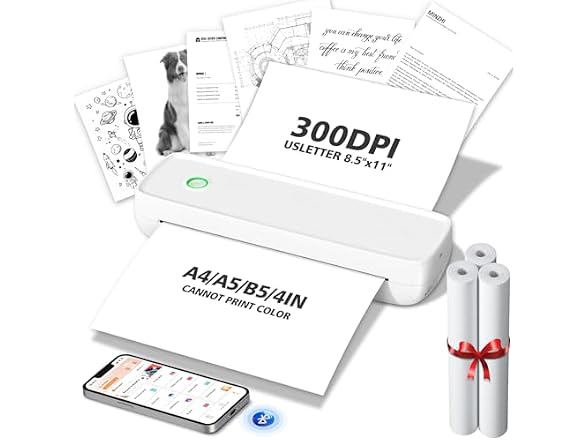 MinZhi Portable Thermal Printer