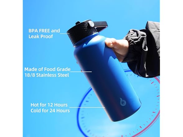 BJPKPK 40oz Insulated Water Bottle