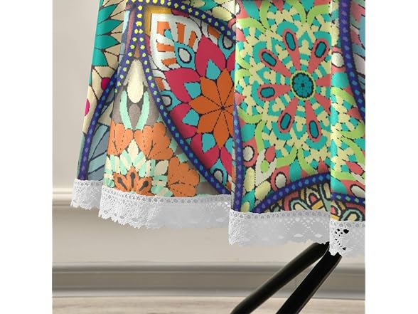 Qilmy Boho Mandala Native Round Table Cloth