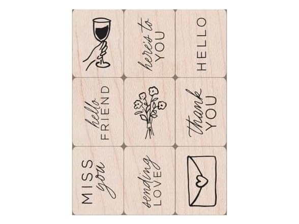 LP514 Hero Arts Everyday Mini Tub Woodblock Stamps
