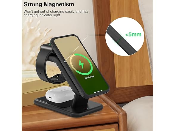 3in1 Wireless Charging Station for Apple
