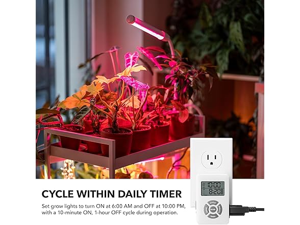 BN-LINK Digital Outlet Timer with Interval Repeat Cycle Indoor