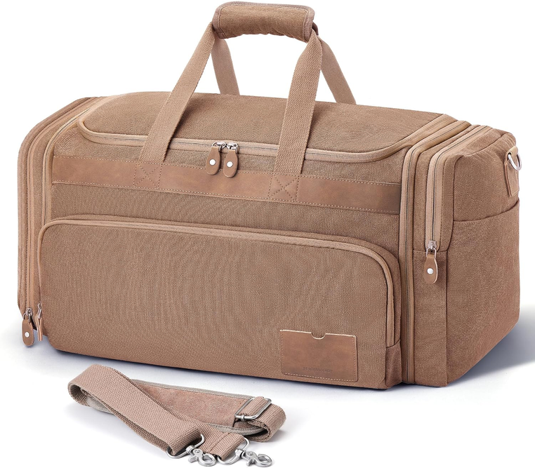 SHOWKOO 60L Canvas Duffle Bag - Gallery 9