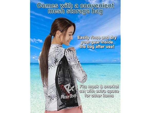 Reef Tourer Adult Mask & Snorkel Combo Set