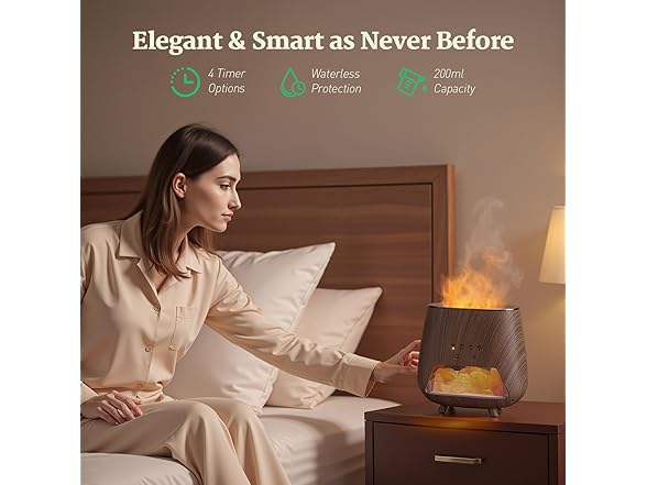 JJNJJN Essential Oil Diffuser for Home, Black