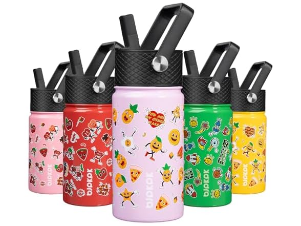 BJPKPK Stainless Steel Insulated Water Bottle 15oz
