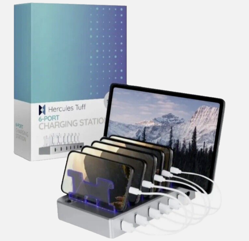 6 Port Charging Station with Cables - Gallery 7