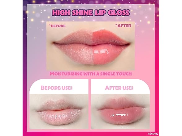 Disney Princess 12 Piece Plant Based Lip Gloss