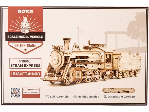 ROBOTIME Locomotive Prime Steam Express Wooden H