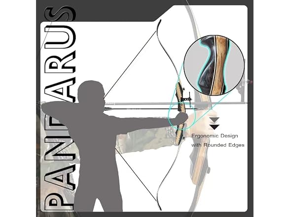 PANDARUS Wooden Takedown Recurve Bow 62"