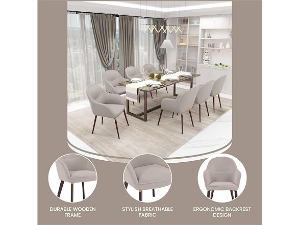 Leisuremod EDC21LGR Elias Dining Chair