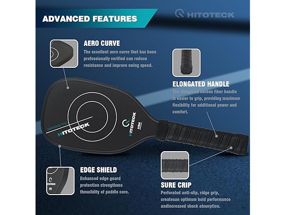 HITOTECK Pickleball Training Paddle