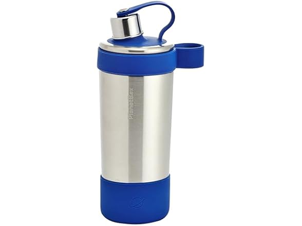 PlanetBox Glacier Chug – 10 oz Kids Stainless Steel Blue
