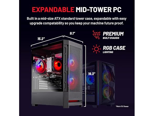 Skytech Gaming Blaze4 Mini PC (AMD RX 7600)