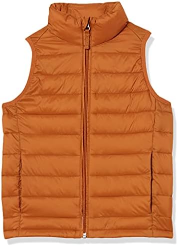 Amazon Essentials Toddler Boys' Lightweight Water-Resistant Packable Hooded Puffer Vest