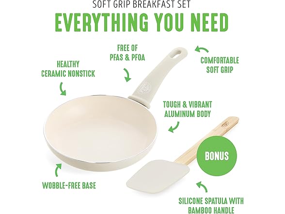 GreenLife Soft Grip 8” Frypan Skillet