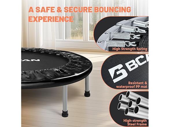 BCAN 38" Foldable Mini Trampoline