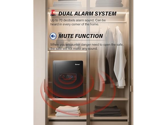 Kavey 2.0 Cubic Feet Biometric Safe Box