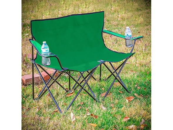 Trademark Innovations Loveseat Style Double Camp Chair