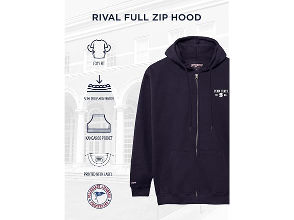 JanSport Unisex (XXL) NCAA Full Zip Hood