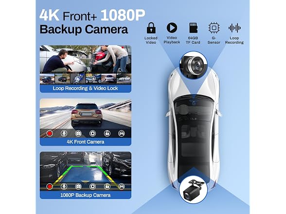 9 Wireless CarPlay Android Auto w/ Dash Cam