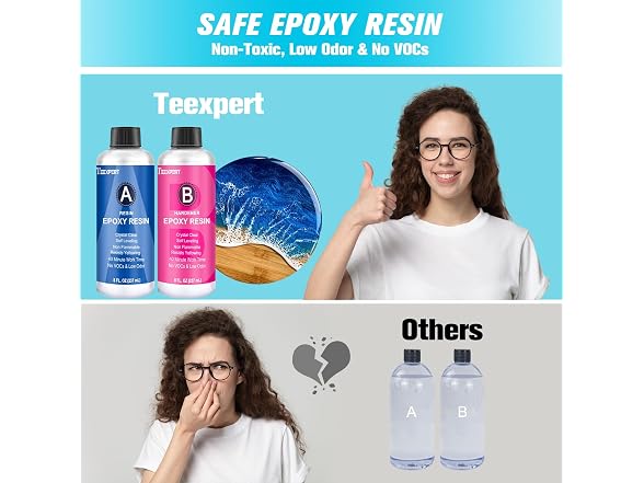 Teexpert Epoxy Resin Crystal Clear, 16oz