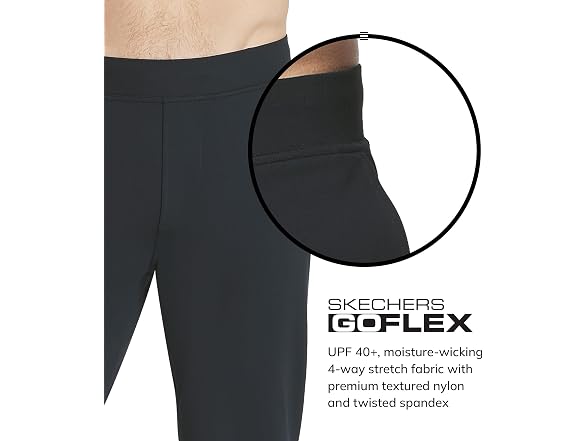 Skechers Men (XXL) Go Walk Slip Ins Straight Pants