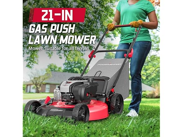 PowerSmart 21" 3-in-1 Gas Push Lawn Mower