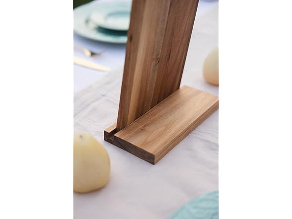 Natural Acacia Wood Sign Holder