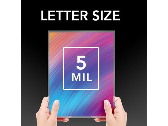 GBC Thermal Laminating Sheets / Pouches, Letter Size, 5 Mil