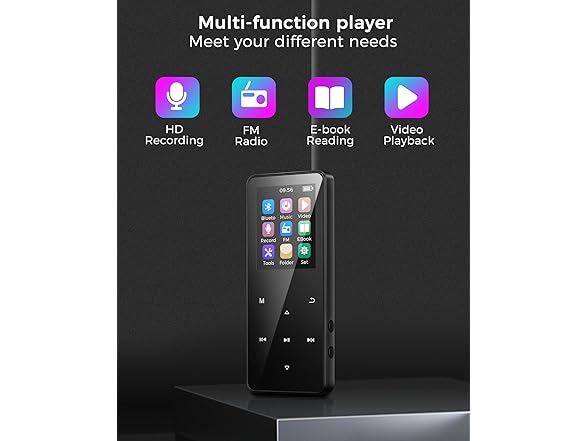 Cappsu 68GB MP3 Player w/ Bluetooth