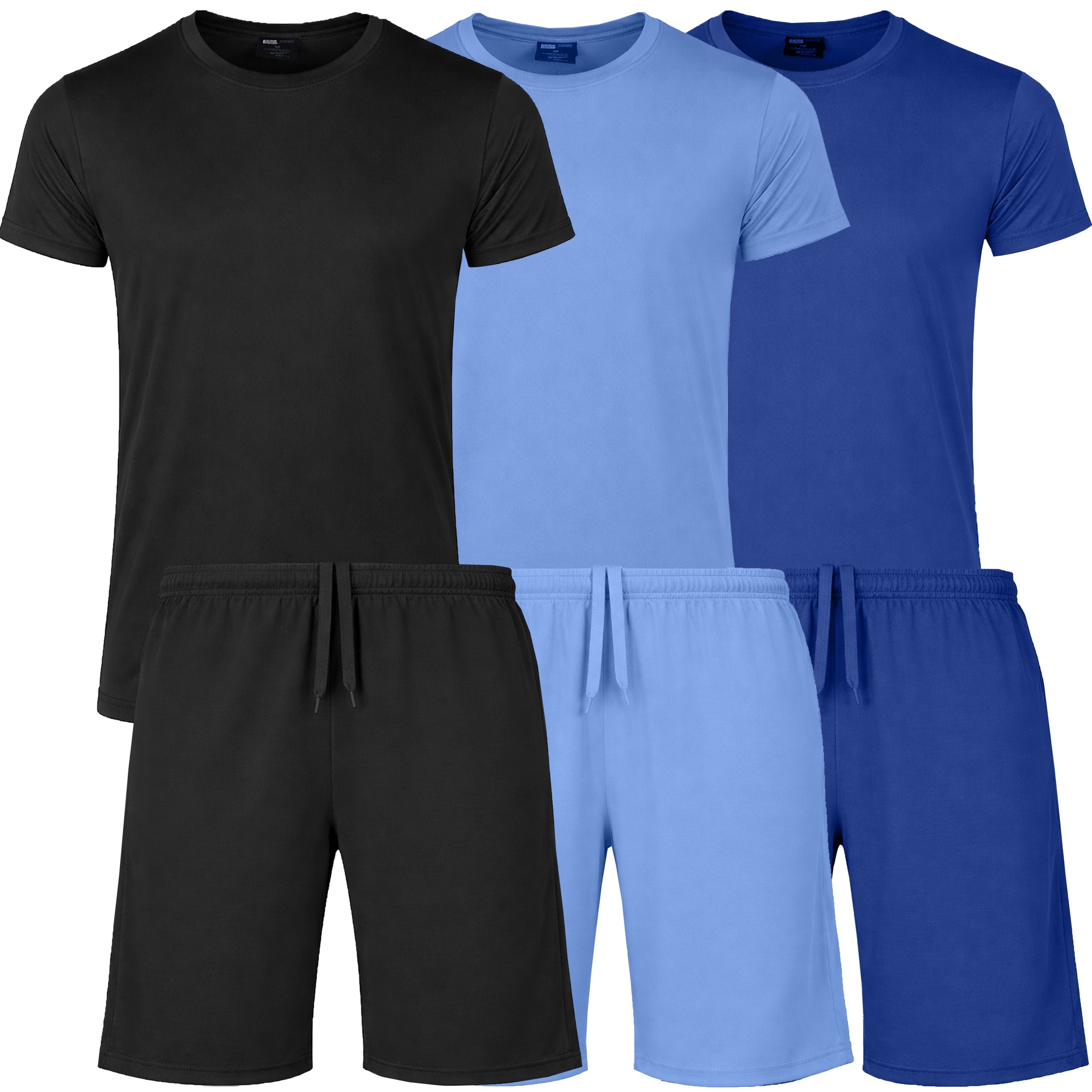 6Pc Mens Poly Tech Lounge Set - Gallery 13